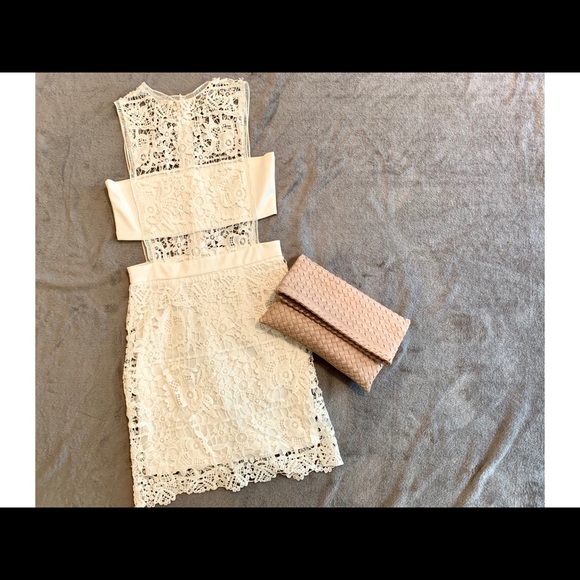Lace Cutout Mini Dress - Picture 1 of 2